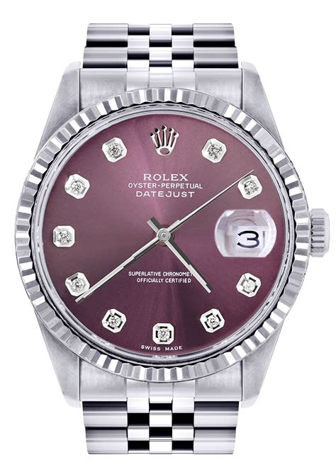 authentic rolex datejust dial purple|datejust rolex for sale.